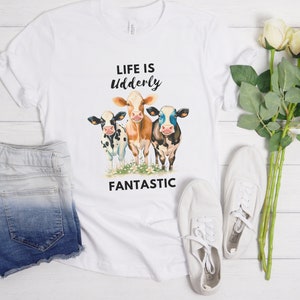 Cute Watercolor Cow Shirt, Cow Lover Shirt, Cow Farmer Shirt, Cow Lover Gift, Farmer Gifts, Cow Gifts, Gifts for Her, Country Girl Gifts