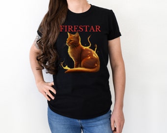 Krigarkatter - Eldstjärna - Åskklanen, Katter, Unisex mjuk t-shirt