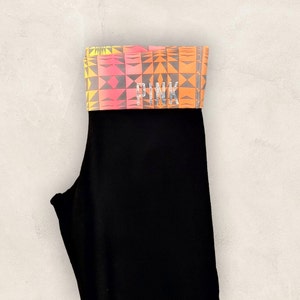Custom Wifey Black Fold Over Yoga Pants with Pink Rhinestones . Custom  Bridal Yoga Pants . Custom Wifey Yoga Pants . Wifey Yoga Pants .