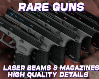 GTA V Weapon Pack: 40 Rare Guns | FiveM Ready | Optimized | Lasers Beams | Glocks & Switches | Rare Magazines | Pack #3 | Grand Theft Auto 5