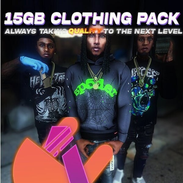 GTA V Clothing Pack: 15.4GB | FiveM Ready | 3,500+ Clothing Styles | Male Only | Head to Toe | Optimized | HQ | Pack #3 | Grand Theft Auto