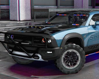 Vehículo individual GTA V: Dodge Challenger SRT / Policía todoterreno / Listo para FiveM / Alta calidad / Optimizado / Valor de 60 USD / Grand Theft Auto 5