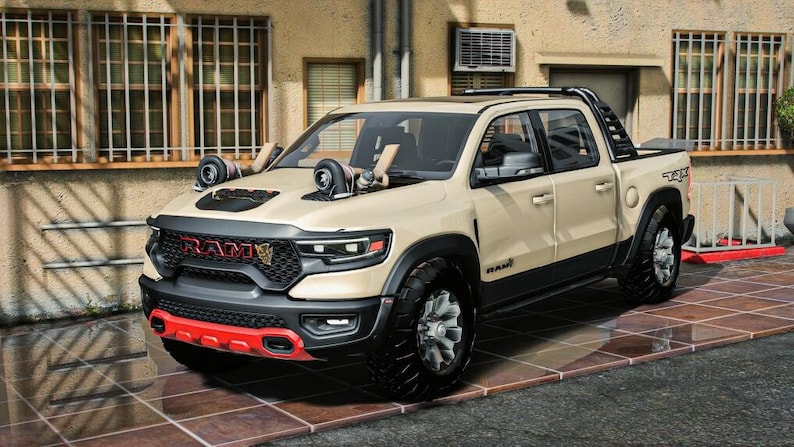 GTA V Solo Vehicle: Dodge Ram TRX Twin Turbo Fivem Ready High Quality