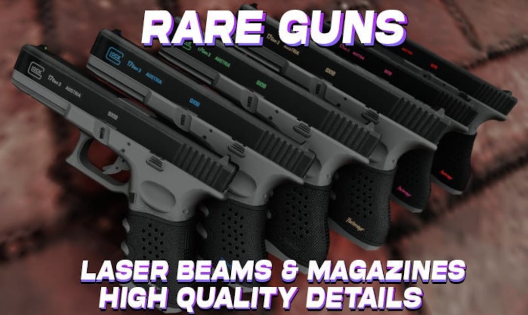 GTA V Weapon Pack 40 Rare Guns Fivem Ready Optimized Lasers Beams