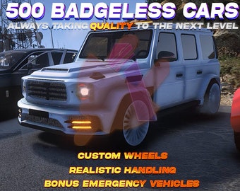 Paquete de vehículos desbadged de GTA V: 500 autos / FiveM Ready / Lore Friendly / 10GB / Alta calidad / Optimizado / Valor de 600 USD / Grand Theft Auto 5