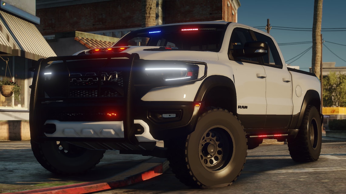 GTA V Solo Vehicle Dodge Ram TRX Police Car Fivem Ready High Quality