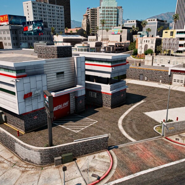 GTA V Map: Redline Tuner Shop | FiveM Ready | High Quality | Optimized | 70 USD Value | Open Interior | Animated Garage | Grand Theft Auto 5