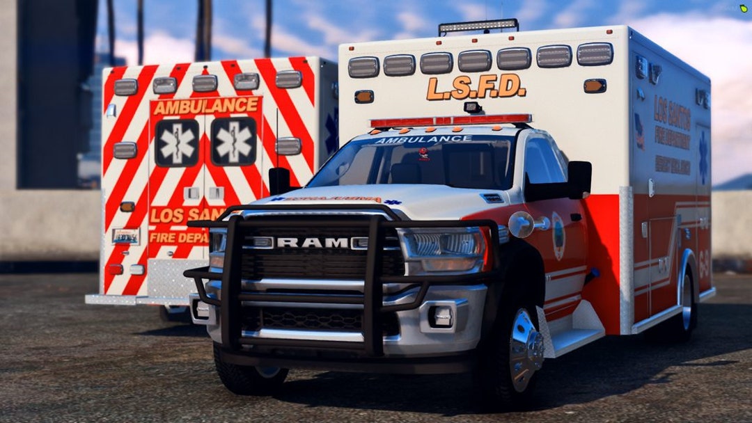 GTA V Solo Vehicle: Dodge Ram Ambulance & Stretcher Script - Etsy