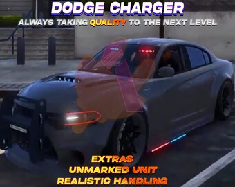 GTA V Solo Vehicle: Dodge Charger Hellcat Police Car | FiveM Ready | High Quality | Optimized | 35 USD Value | Grand Theft Auto 5