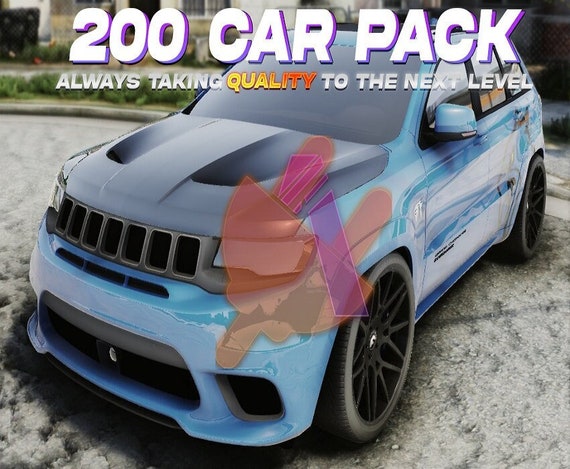 GTA V Vehicle Pack: 200 Cars Fivem Ready 7.2GB Optimized Custom Engine  Sounds Free Bonus Vehicles Pack 3 Grand Theft Auto 5 
