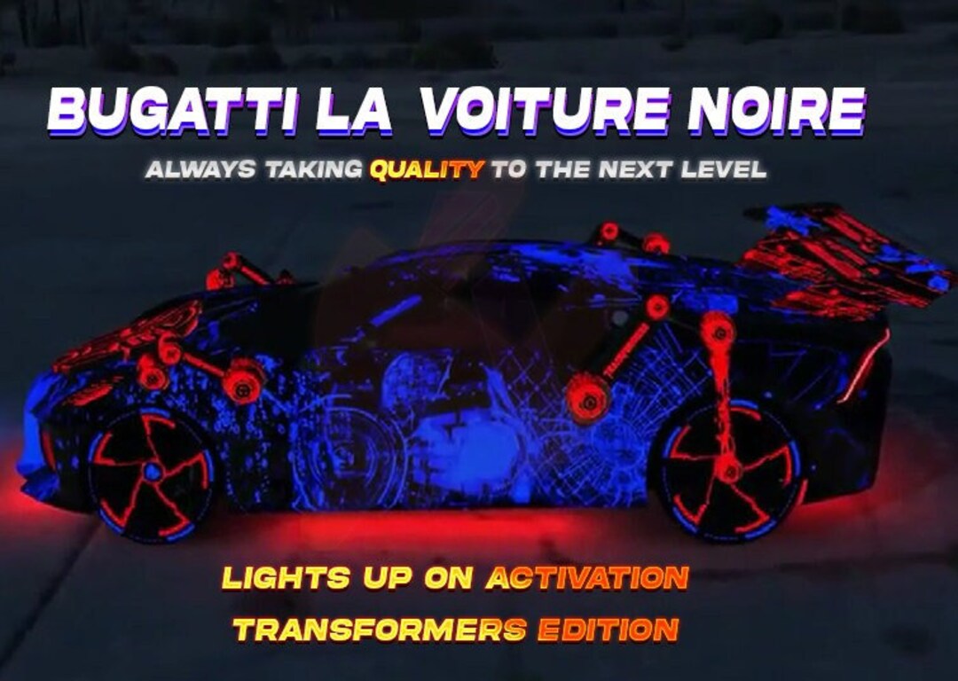GTA V Solo Vehicle: Bugatti La Voiture Noire Fivem Ready Animated High