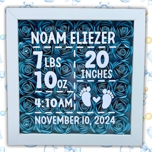 Baby Birth Stat Shadow Box CUSTOM