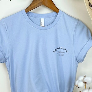 Bridesmaids Shirts, Customized Wedding T-shirt, Proposal Shirts, Wedding Gift, Bachelorette Party Shirts, Bridal Shower, Newly Wed