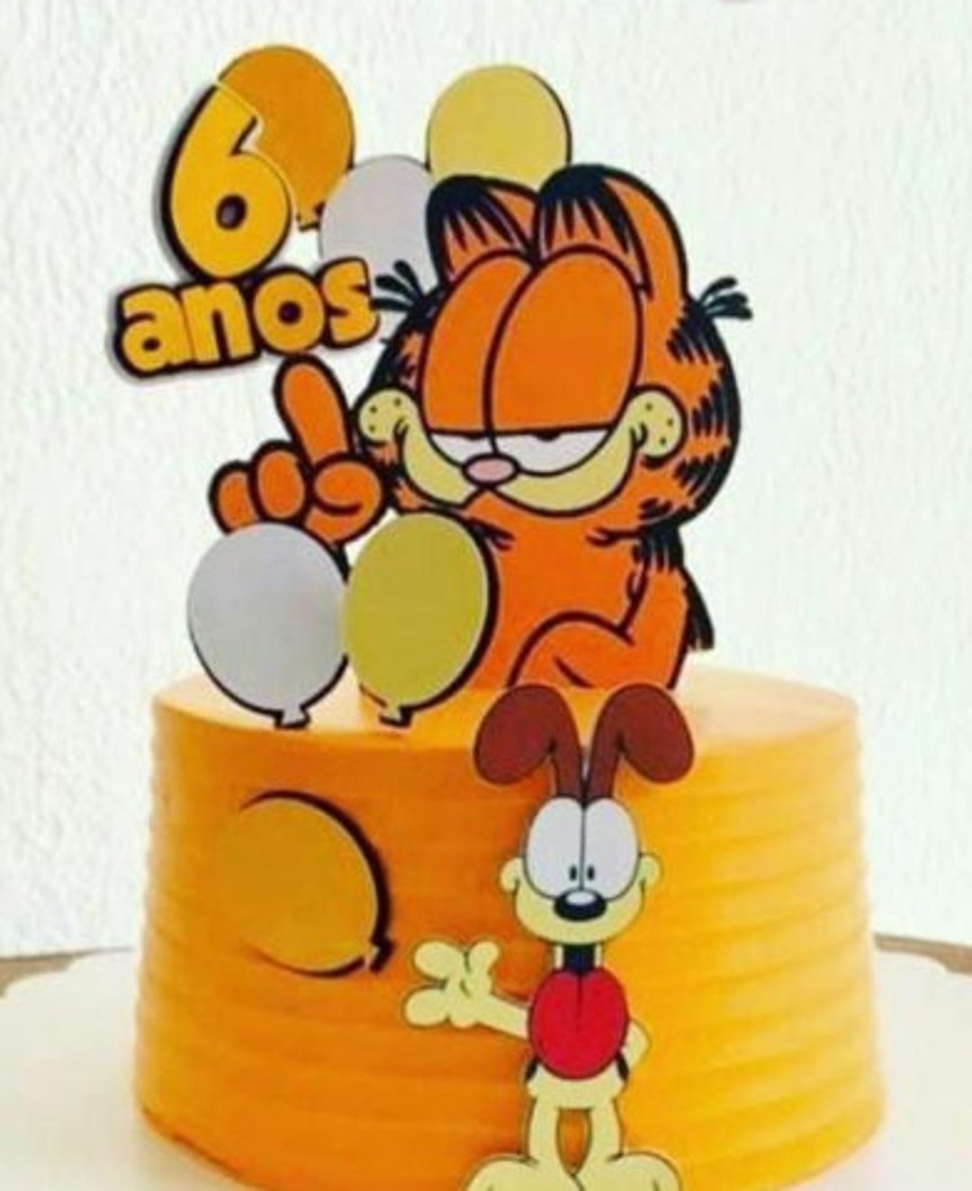 Garfield Cake Topper Garfield Topo De Bolo - Etsy