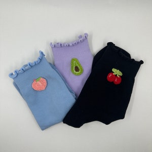 Pack of 3 grip socks for Pilates, barre, yoga or lagree. Black Cherry, Purple Avocado & Blue Peach