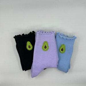 Pack of 3 avocado grip socks for Pilates, Barre, Yoga, or Lagree