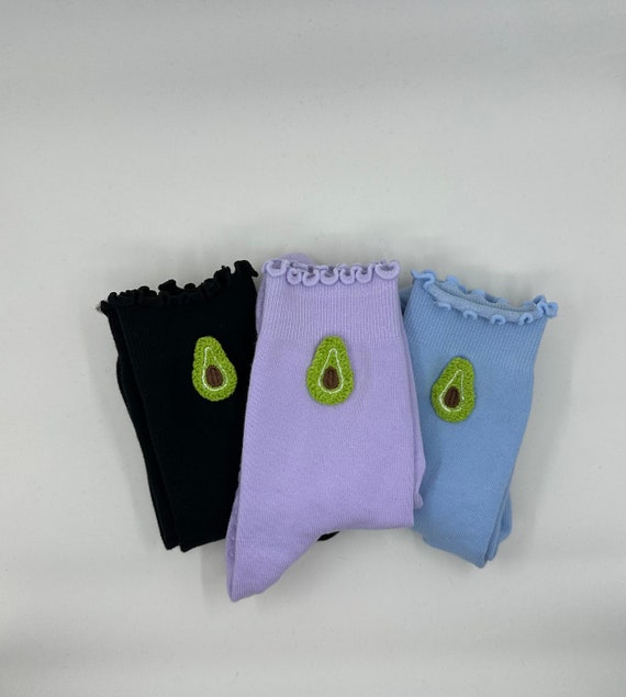 Pack of 3 Avocado Grip Socks for Pilates, Barre, Yoga, or Lagree 