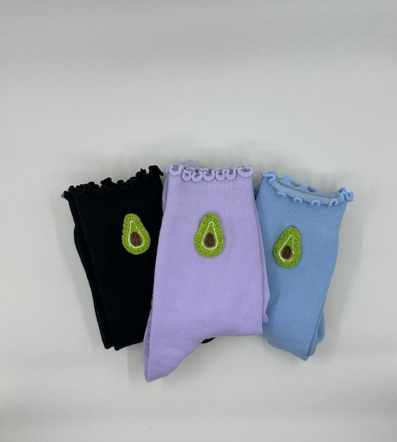 Pack of 3 Avocado Grip Socks for Pilates, Barre, Yoga, or Lagree