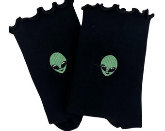 Alien non slip Grip Sock for pilates, yoga, barre or lagree