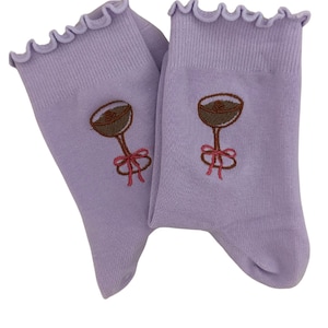 Yoga Pilates Grip Socks Small/Medium Lavender