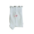 Custom Embroidered initials monogram non slip grip socks for Pilates, barre, yoga or dance.