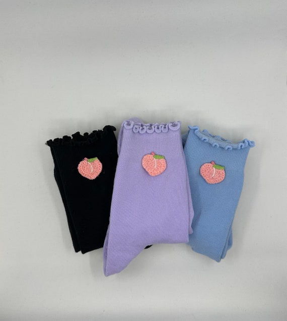 Pack of 3 Peach Grip Socks for Pilates, Barre, Lagree or Yoga. 