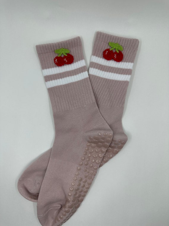 Pack of 3 Peach Grip Socks for Pilates, Barre, Lagree or Yoga. -  Canada