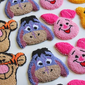 Handmade Mug Rug, Punch Needle Coasters, Cute Coasters, Dorm Decor, Tufted Coasters