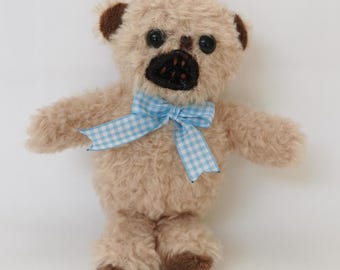 One-of-a-Kind Creepy cute Horror Teddy Bear - Upcycled Plush Monster - Unique Halloween Decor - Handcrafted Scary Teddy Bear