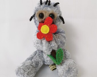One-of-a-Kind Creepy Horror Teddy Bear - Upcycled Plush Monster - Unique Halloween Decor - Handcrafted Scary Teddy Bear