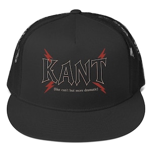 KANT Trucker Hat: Rock and Roll Snapback Cap - Alternative Style