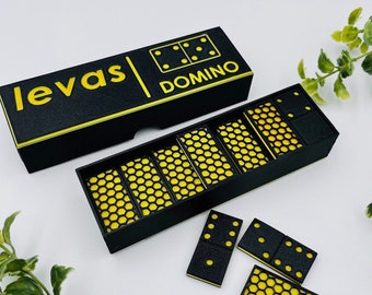 Benutzerdefinierte Domino-Set für Reise-Spiel für Kinder-Geburtstags-Geschenk für Jungen Personalisierte Domino-Set für neue Hausbesitzer Reise-Spiele für Kinder