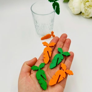 10 stks wortelvorm glas toppers Boerderij thema verjaardagsfeestje Wortel drankje markers Konijn babyshower Pasen tafeldecoratie Lente Cup tags