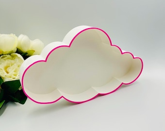 Cloud shape tray Cloud 9 party decors She is on cloud bridal shower Fillable cloud tray for treats Boho birthday Heaven sent baby shower