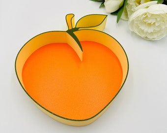 Peach shape tray A sweet Peach in on the way Baby shower decors Fruit Baby first birthday sweets table display tray Summer baby shower ideas