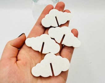 30 cloud shape glass toppers Cloud party drink tags for guests Cloud shape glass charms Cloud baby boy shower decorations Cloud glass marker