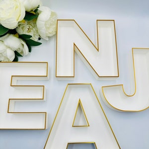 Fillable 8&quot; letter tray Birthday numbers decoration Empty charcuterie tray Anniversary numbers for party Letters for filling dessert tray
