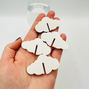 60 cloud shape glass toppers Cloud party drink tags for guests Cloud shape glass charms Cloud baby boy shower decorations Cloud glass marker
