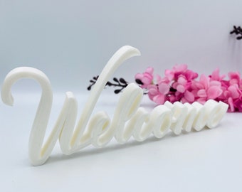 &quot;Willkommens Namen Tischdeko &quot;&quot;Willkommen bei Baby&quot;&quot; Wunschname für Brautpaar Dekor mit benutzerdefinierten Baby Name Kinderzimmer Regalschild.&quot;