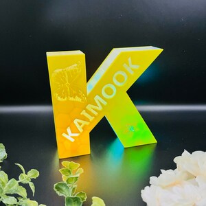 Presente de nascimento para bebê, Luminária de berçário personalizada com nome do bebê, Luminária de cabeceira Regenbogen, Luminária de luz de alfabeto para presente de aniversário de menino, Presente de batizado de bebê