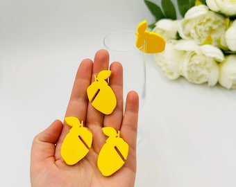 10pcs lemon drink toppers Mediterranean themed party glass markers Citrus Baby shower party decors Main squeeze bridal shower wine charms