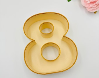 Fillable number tray Birthday decoration Empty custom charcuterie tray Anniversary numbers for party Letters for filling dessert tray shape