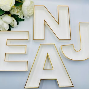 4pcs fillable letter tray Birthday decoration Empty custom charcuterie tray Anniversary numbers for party Letters for filling dessert tray