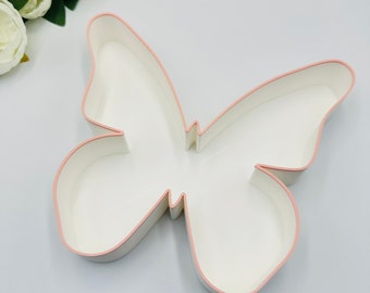 Butterfly shape tray Fluttering baby shower Baby girl party decorations Baby first birthday summer party decor table tray display butterfly