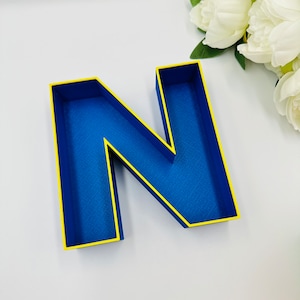 Fillable letter tray box Birthday numbers decoration Empty name charcuterie tray Anniversary numbers for party Letters for filling dessert
