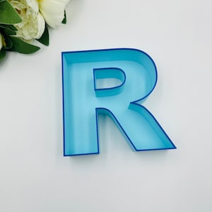 Fillable 8&quot; letter tray Birthday numbers decoration Empty charcuterie tray Anniversary numbers for party Letters for filling dessert tray