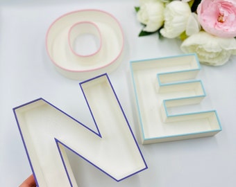 Fillable Letter Tray, reusable  number charcuterie, for dessert table decor