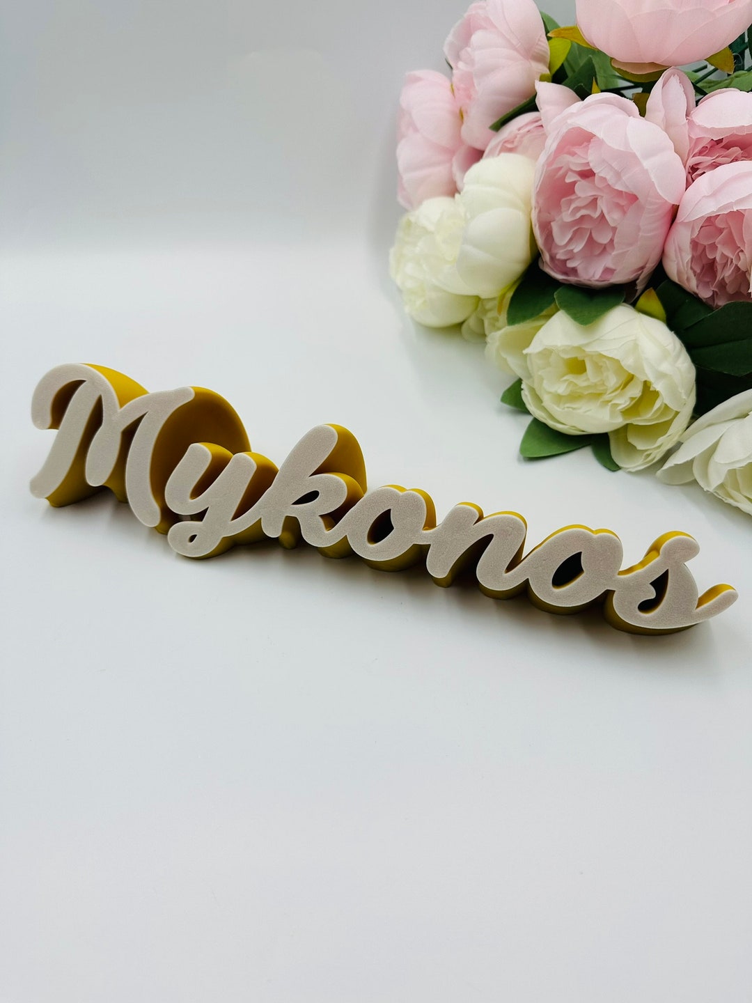 Desk Table Sign Custom Wedding Table Name Sign Freestanding Family Name ...