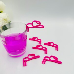 40 cowgirl hat drink markers Western party glass tags Last rodeo bridal shower Guests cocktail toppers Hen party glass charms Cowboy themed