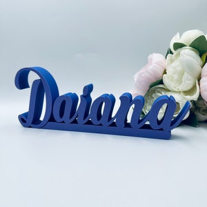 Letrero independiente con nombre personalizado para mesa, nombre personalizado para escritorio, letrero personalizado con nombre de bebé para estante de guardería para dormitorio de niños, letrero con apellido